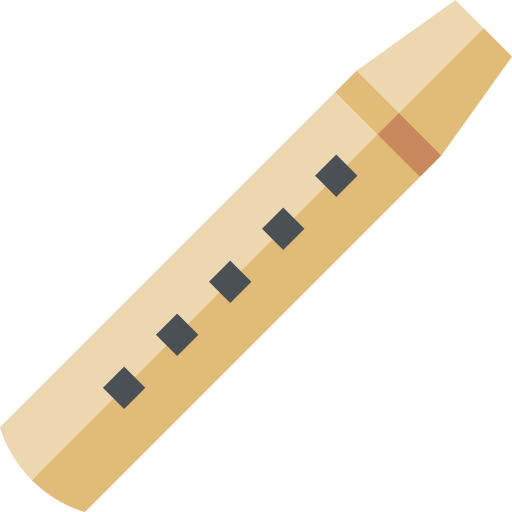 flûte Basic Straight Flat Icône