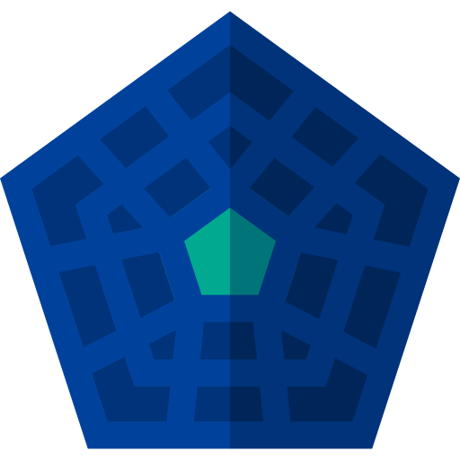 pentagon Basic Straight Flat icon