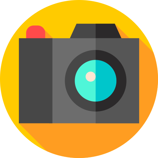aparat fotograficzny Flat Circular Flat ikona