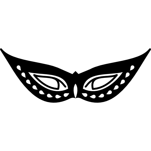 maschera di carnevale stilizzata  icona