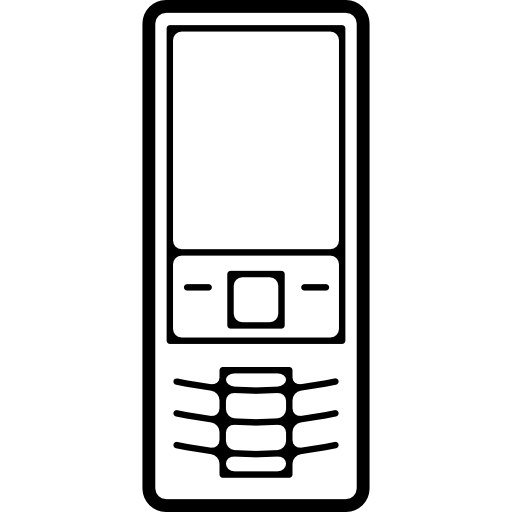 Mobile phone variant with buttons outline  icon