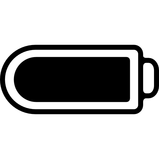 Full charged battery symbol  icon
