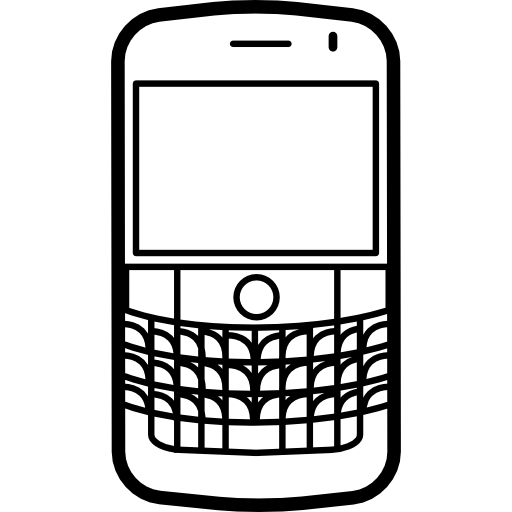 modelo de teléfono móvil popular blackberry bold  icono