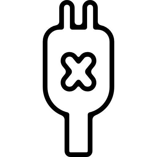 Штекерный разъем с крестообразным контуром  иконка