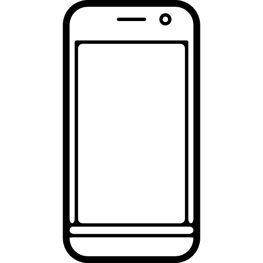 Mobile phone outline  icon