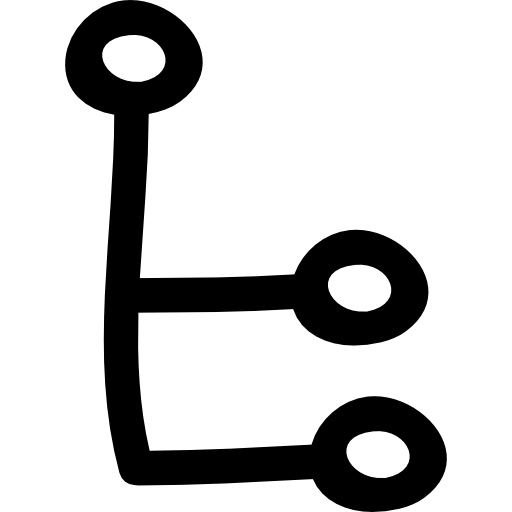 símbolo dibujado a mano de conexión  icono