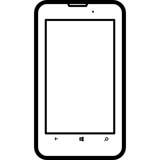 modelo popular de teléfono móvil nokia lumia 820  icono
