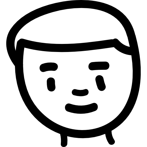 Мальчик рисованной лицо  иконка