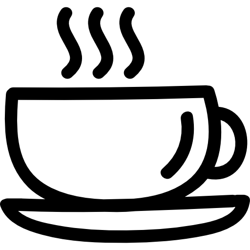 mok koffie hand getekend symbool  icoon