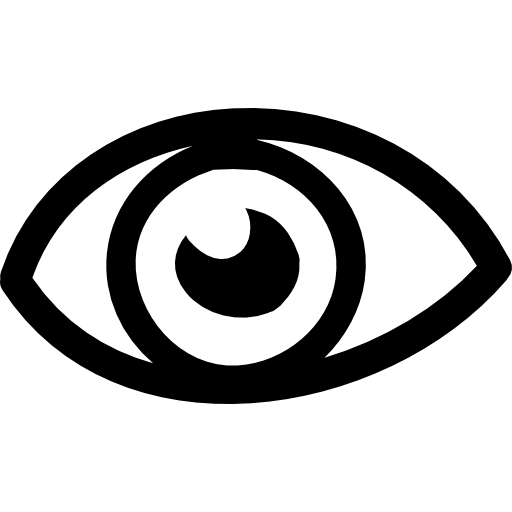 Eye hand drawn variant  icon