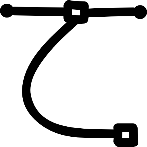 símbolo desenhado à mão das linhas do vetor  Ícone