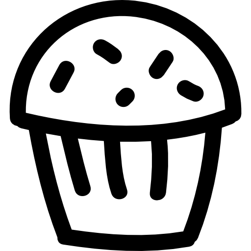 カップケーキの手描きデザート  icon