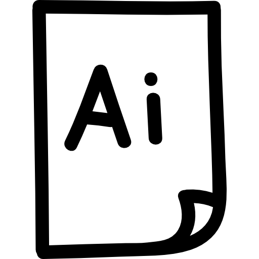 símbolo de interface desenhado à mão de arquivo illustrator  Ícone