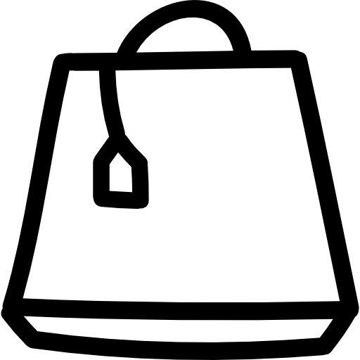 torba na zakupy ręcznie rysowane wariant konturu  ikona