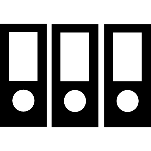 cartelle di file di documenti per ufficio  icona