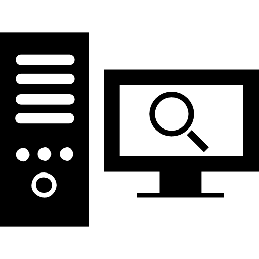símbolo da interface de pesquisa do computador  Ícone