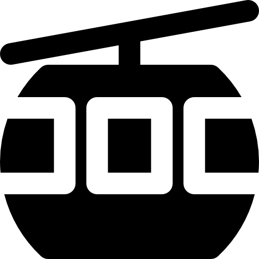 seilbahnkabine Basic Black Solid icon
