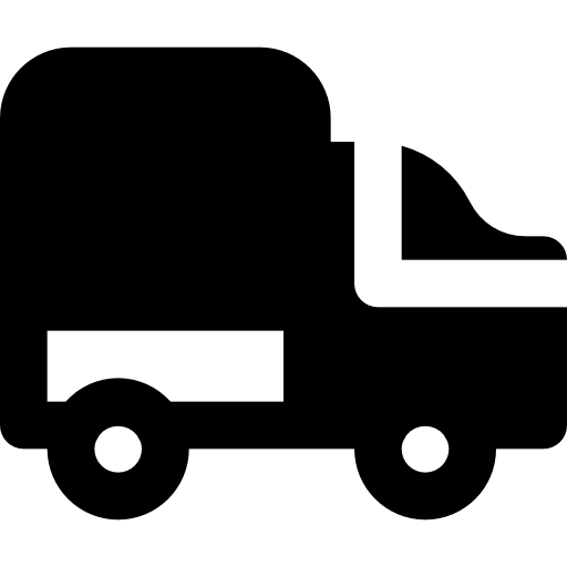 Truck Basic Black Solid icon