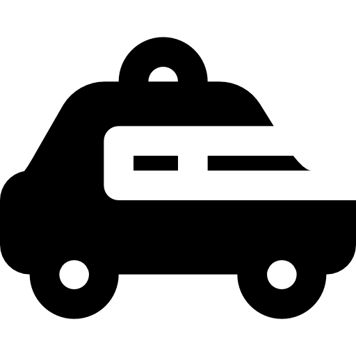 auto della polizia Basic Black Solid icona