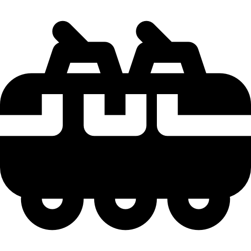 tranvía Basic Black Solid icono