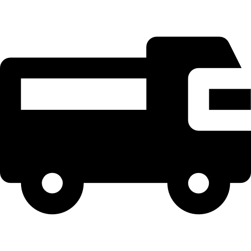 raccogli il camion Basic Black Solid icona
