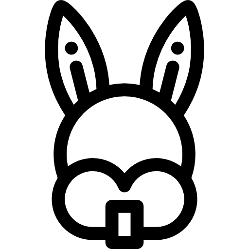 Кролик Detailed Rounded Lineal иконка