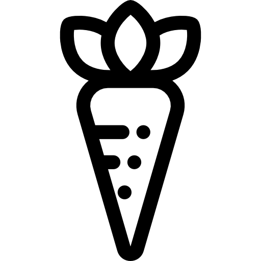 Морковь Detailed Rounded Lineal иконка
