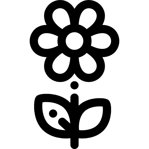 Цветок Detailed Rounded Lineal иконка