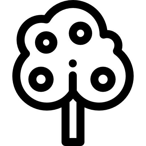 果樹 Detailed Rounded Lineal icon