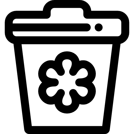 Bin Detailed Rounded Lineal icon