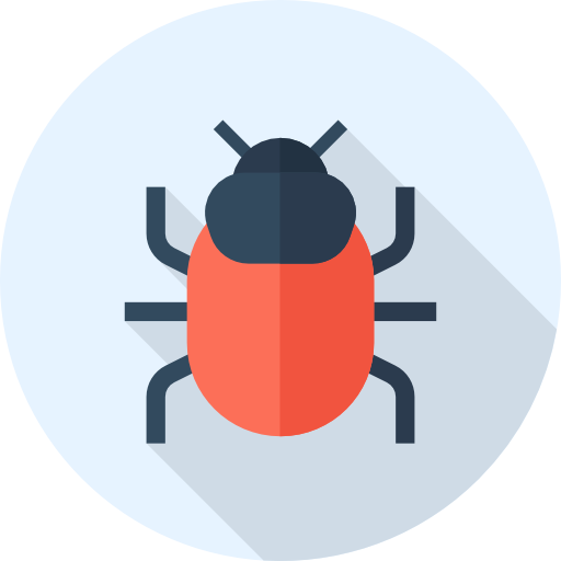 Bug Flat Circular Flat icon