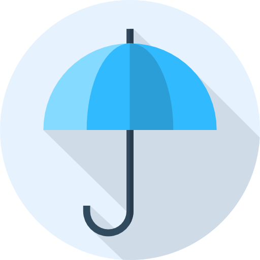 regenschirm Flat Circular Flat icon