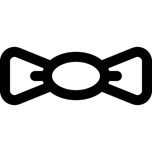 나비 넥타이 Basic Rounded Lineal icon