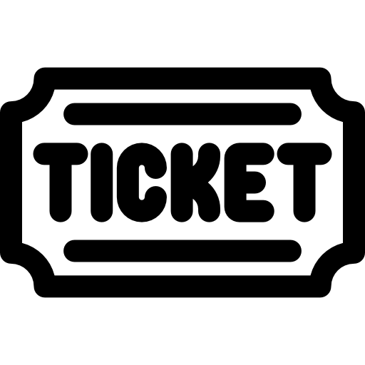 Ticket Basic Rounded Lineal icon