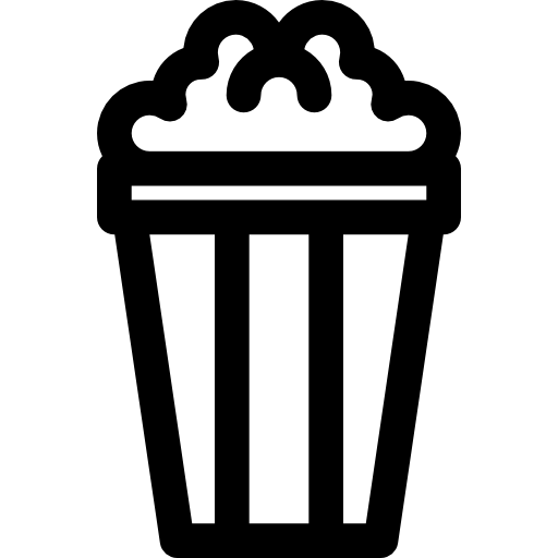 팝콘 Basic Rounded Lineal icon
