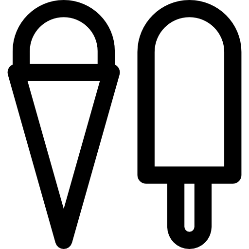 Мороженое Basic Rounded Lineal иконка