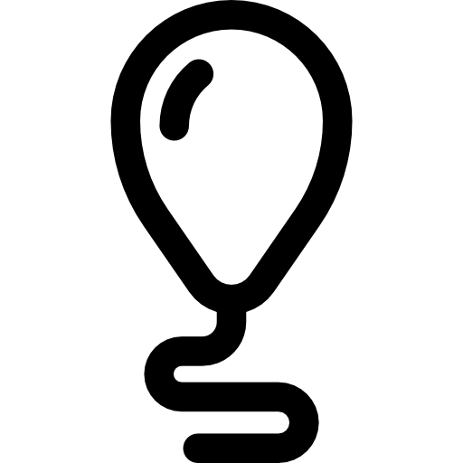 Воздушный шар Basic Rounded Lineal иконка