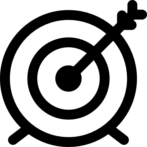 dartbord Basic Rounded Lineal icoon