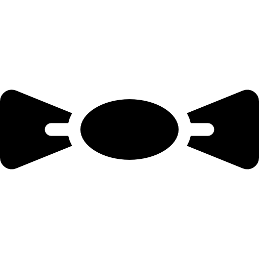 corbata de moño Basic Rounded Filled icono