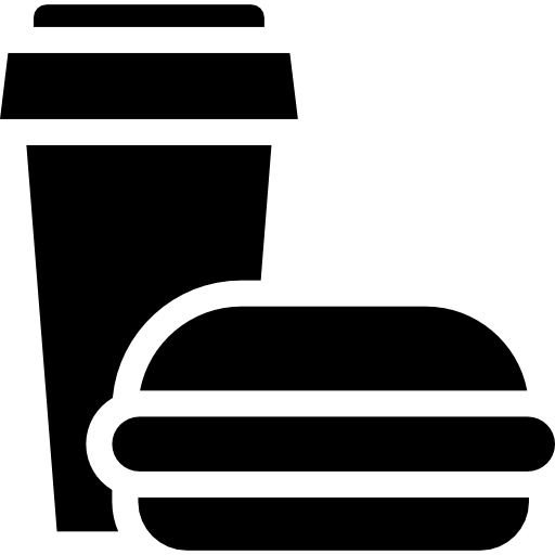 fast food Basic Rounded Filled Icône