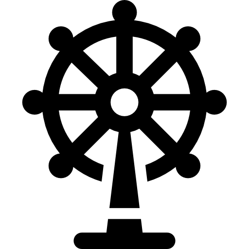 rueda de la fortuna Basic Rounded Filled icono