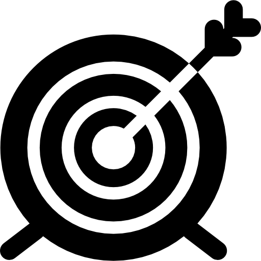 Dart board Basic Rounded Filled icon