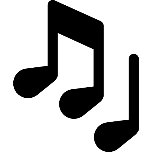 Musical note Basic Rounded Filled icon