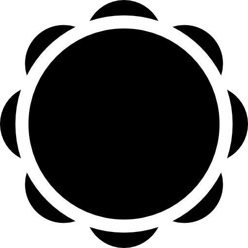 pandereta Basic Rounded Filled icono