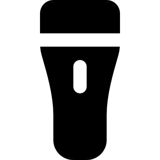 taschenlampe Basic Black Solid icon