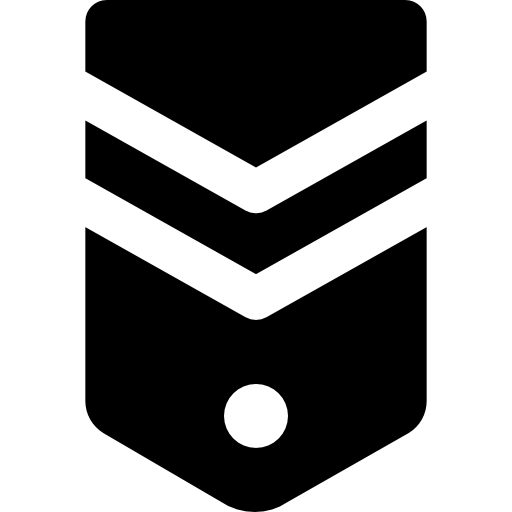 chevron Basic Black Solid icon