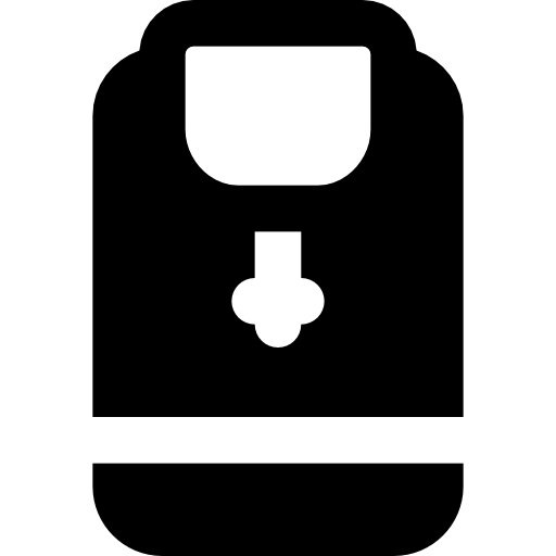 rucksack Basic Black Solid icon