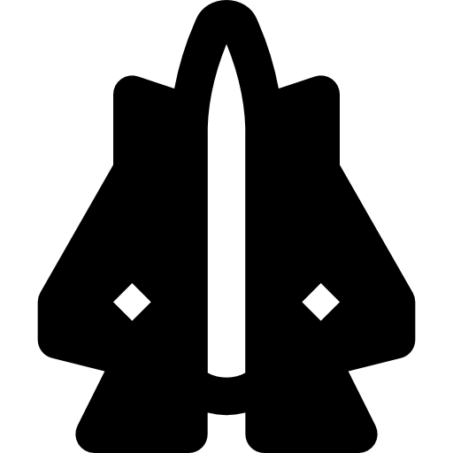 flugzeug Basic Black Solid icon