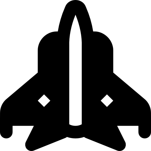 Aeroplane Basic Black Solid icon