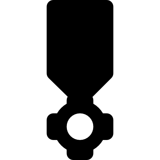 medalha Basic Black Solid Ícone